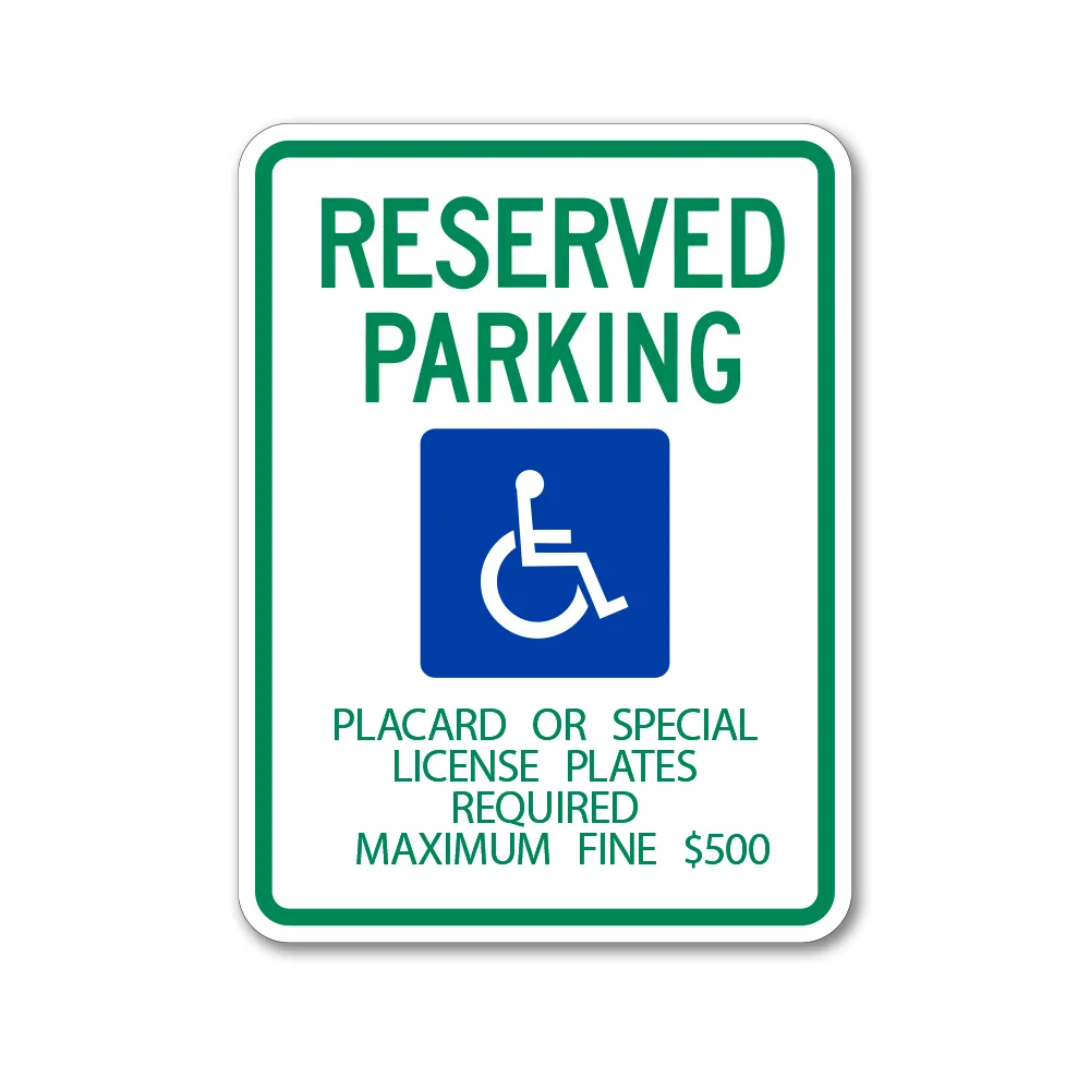 HAWAII - Reserved Parking Sign