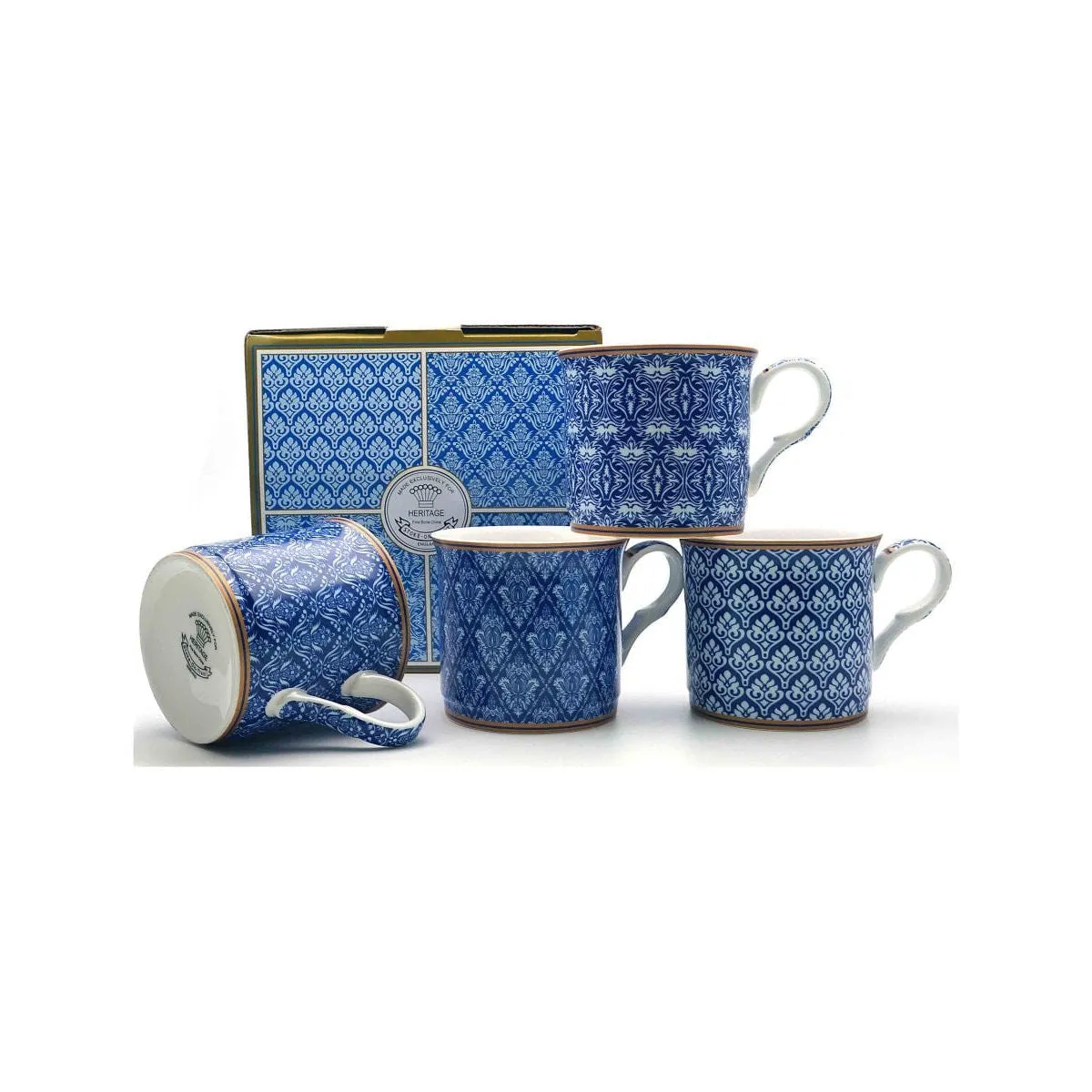Heritage Moroccan Blue Mugs 350ml (Set of 4)