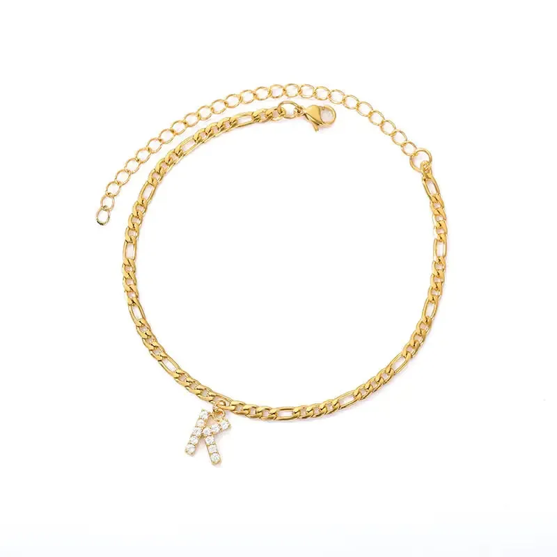 Initial Anklet Jewelry Accessory