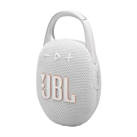 JBL CLIP 5 Ultra-Portable Bluetooth Speaker (White)