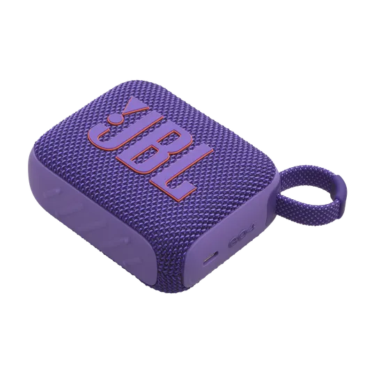 JBL GO 4 Ultra-Portable Bluetooth Speaker (Purple)