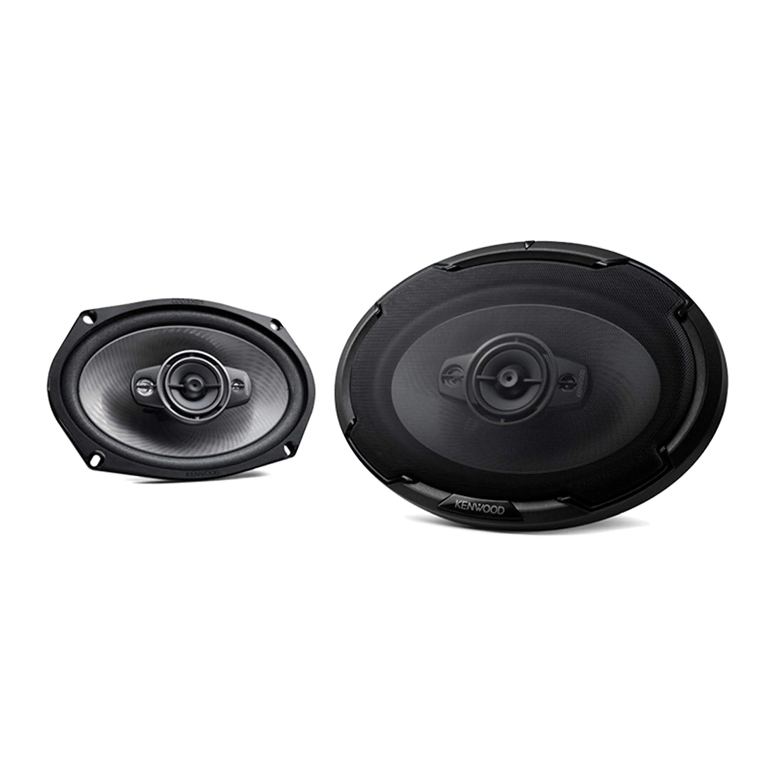 Kenwood KFC-D691 Pair of 600 watt (Peak) 6 x 9 4-Ohms 4-Way Ceramic Super Tweeter Powerful Speakers   Gravity Magnet Holder