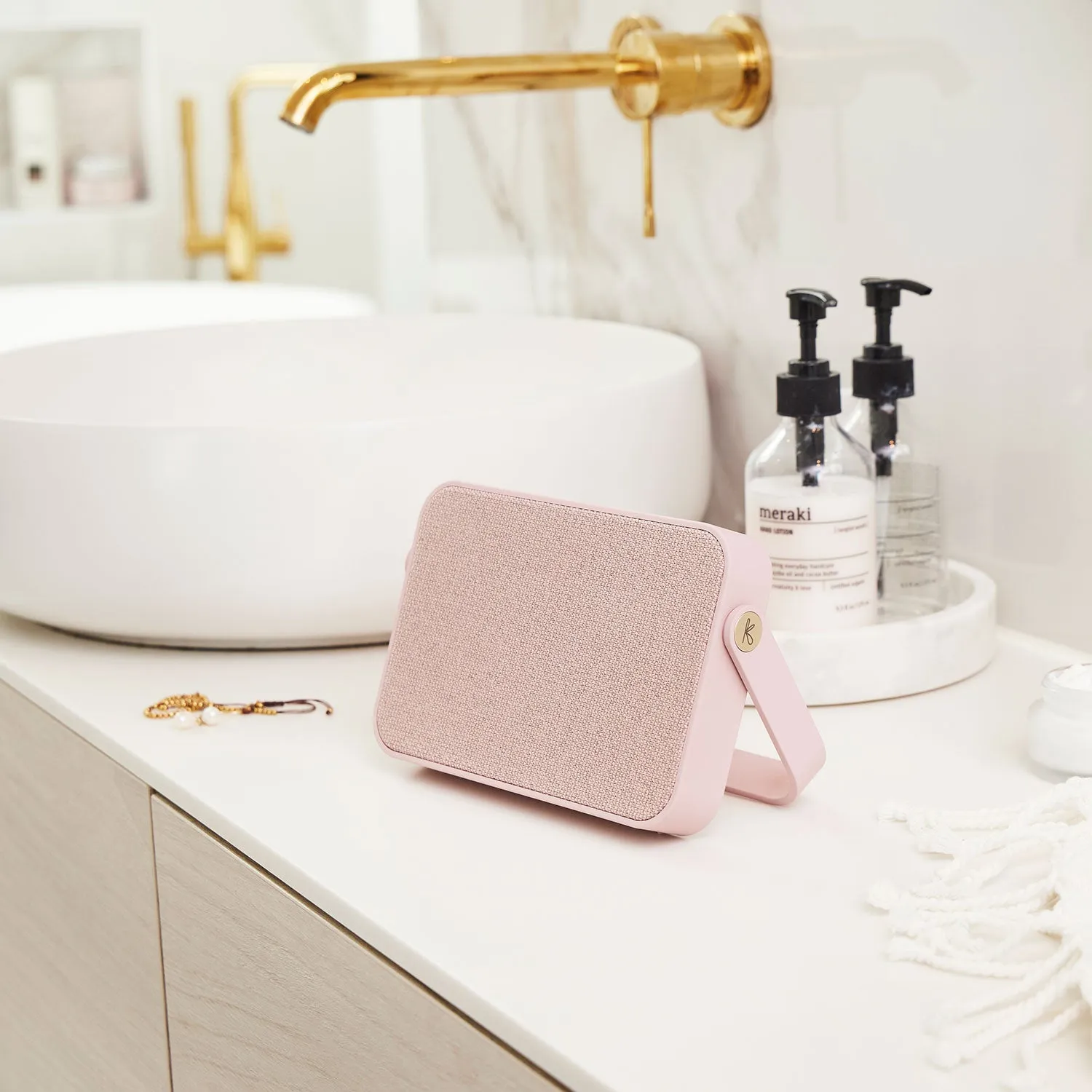 kreafunk | agroove plus bluetooth speaker | dusty rose - LC
