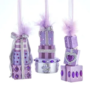 Kurt Adler Royal Splendor Stacked Presents Ornament