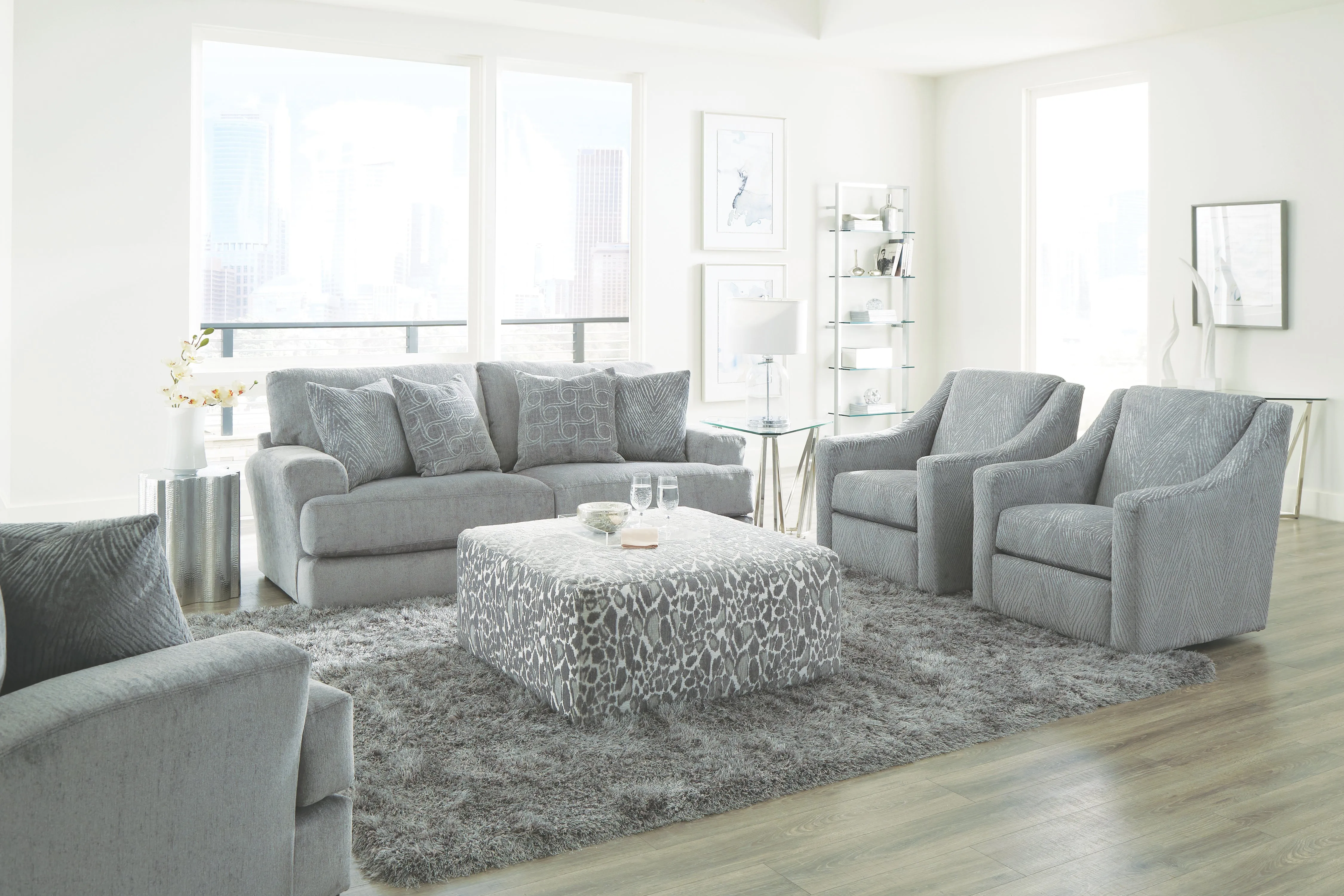 Lamar Shark Sofa and Loveseat Set by Jackson