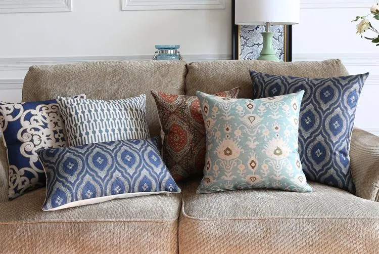 Large Geometric Pattern Throw Pillows, Decorative Pillows for Couch, Decorative Throw Pillow, Sofa Pillows for Living Room