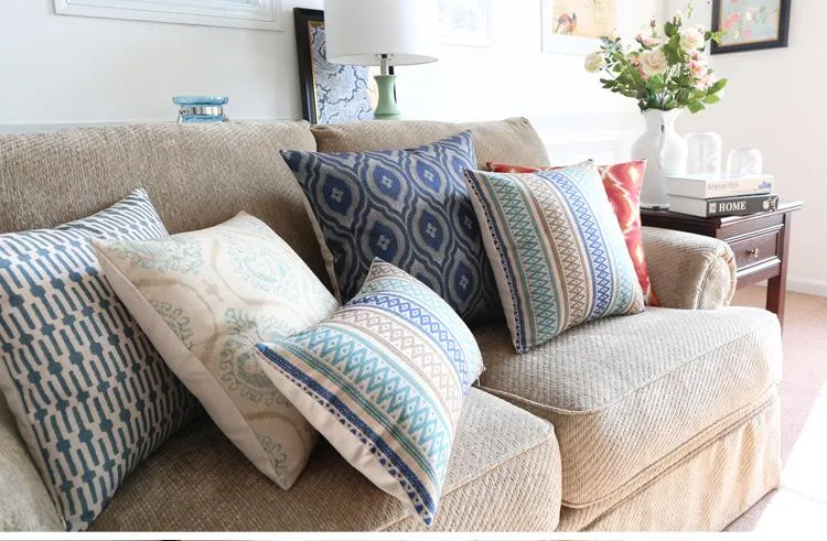 Large Geometric Pattern Throw Pillows, Decorative Pillows for Couch, Decorative Throw Pillow, Sofa Pillows for Living Room