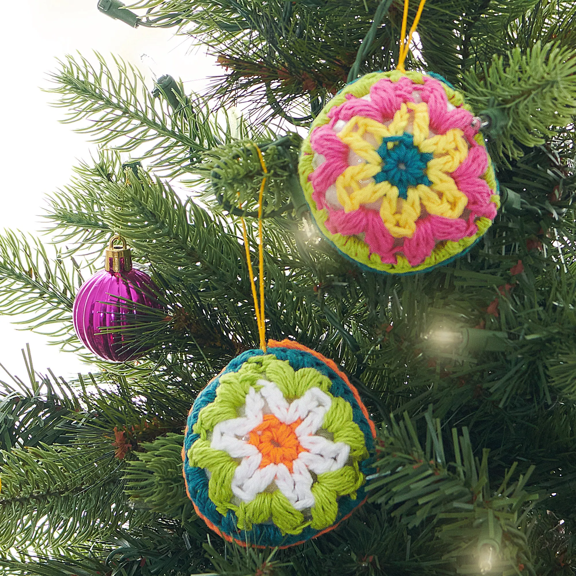 Lily Colorful Crochet Ornaments