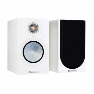Monitor Audio OPEN BOX Silver 50 7G Bookshelf Speakers - Pair - Satin White - Excellent Condition