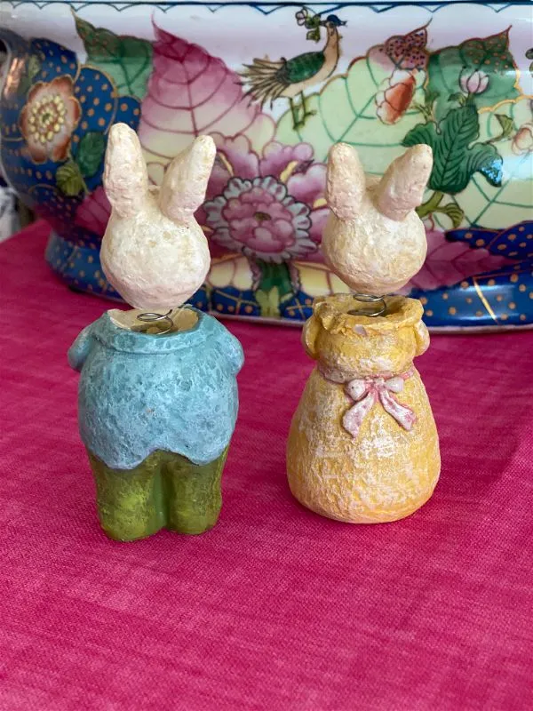 Mr. & Mrs. Bunny Bobbleheads