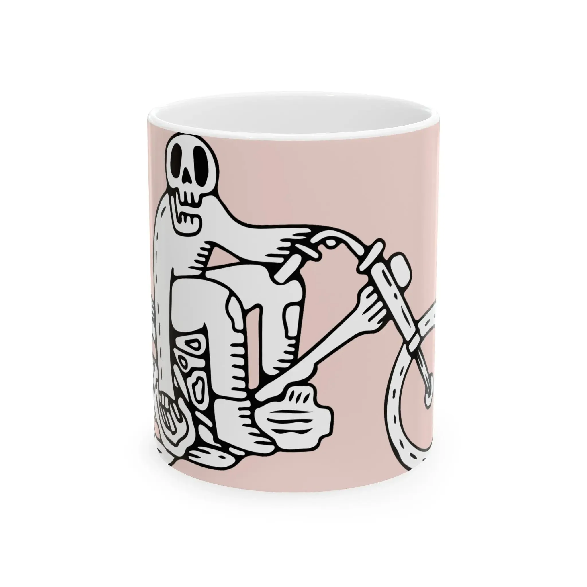 Mug, Ghost Ryder Ceramic (11oz, 15oz) (Complementary Pink)