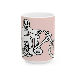 Mug, Ghost Ryder Ceramic (11oz, 15oz) (Complementary Pink)