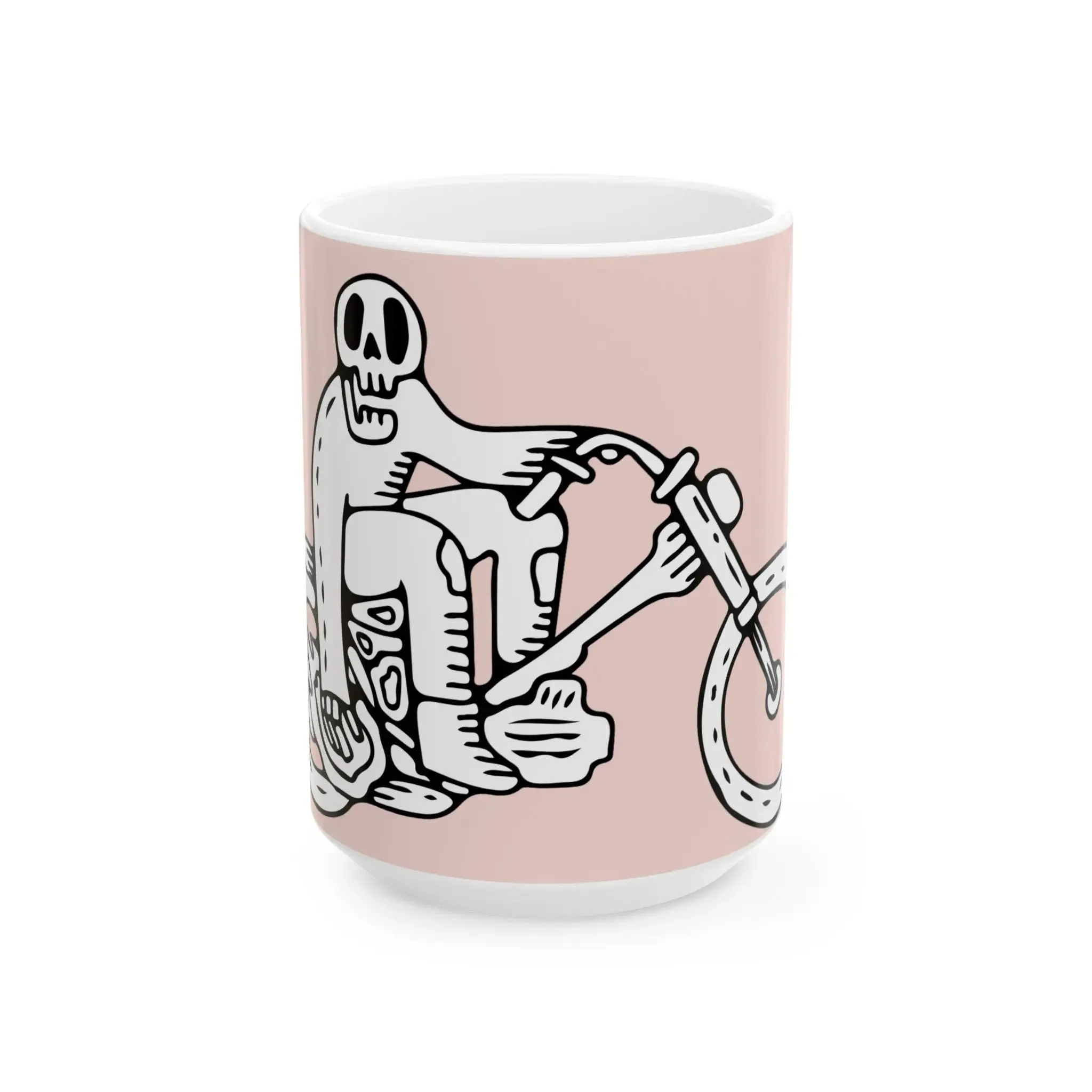 Mug, Ghost Ryder Ceramic (11oz, 15oz) (Complementary Pink)