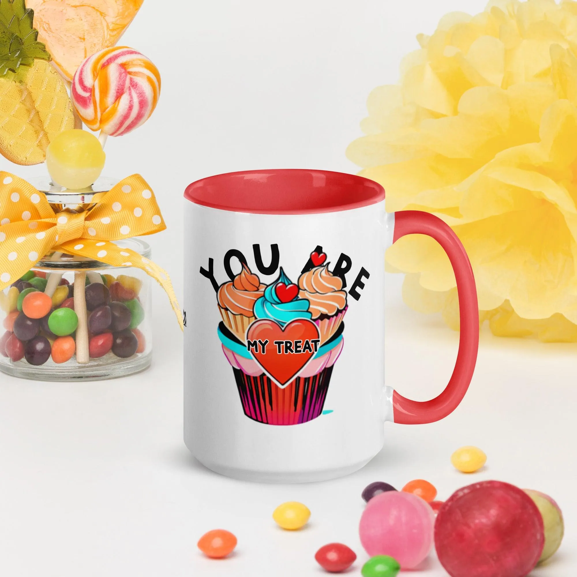 Mug with Color Inside My Sweet You Are My Treat