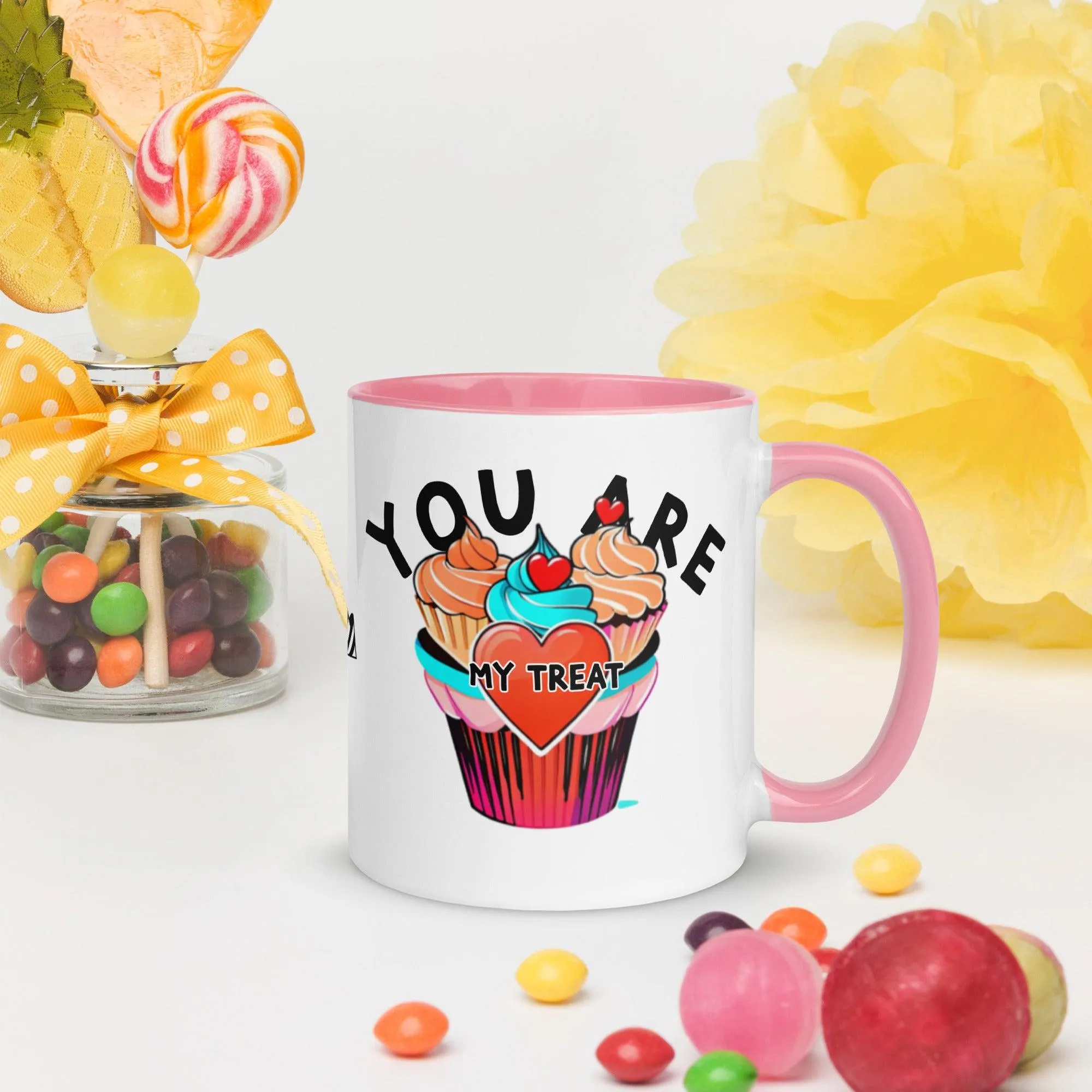 Mug with Color Inside My Sweet You Are My Treat