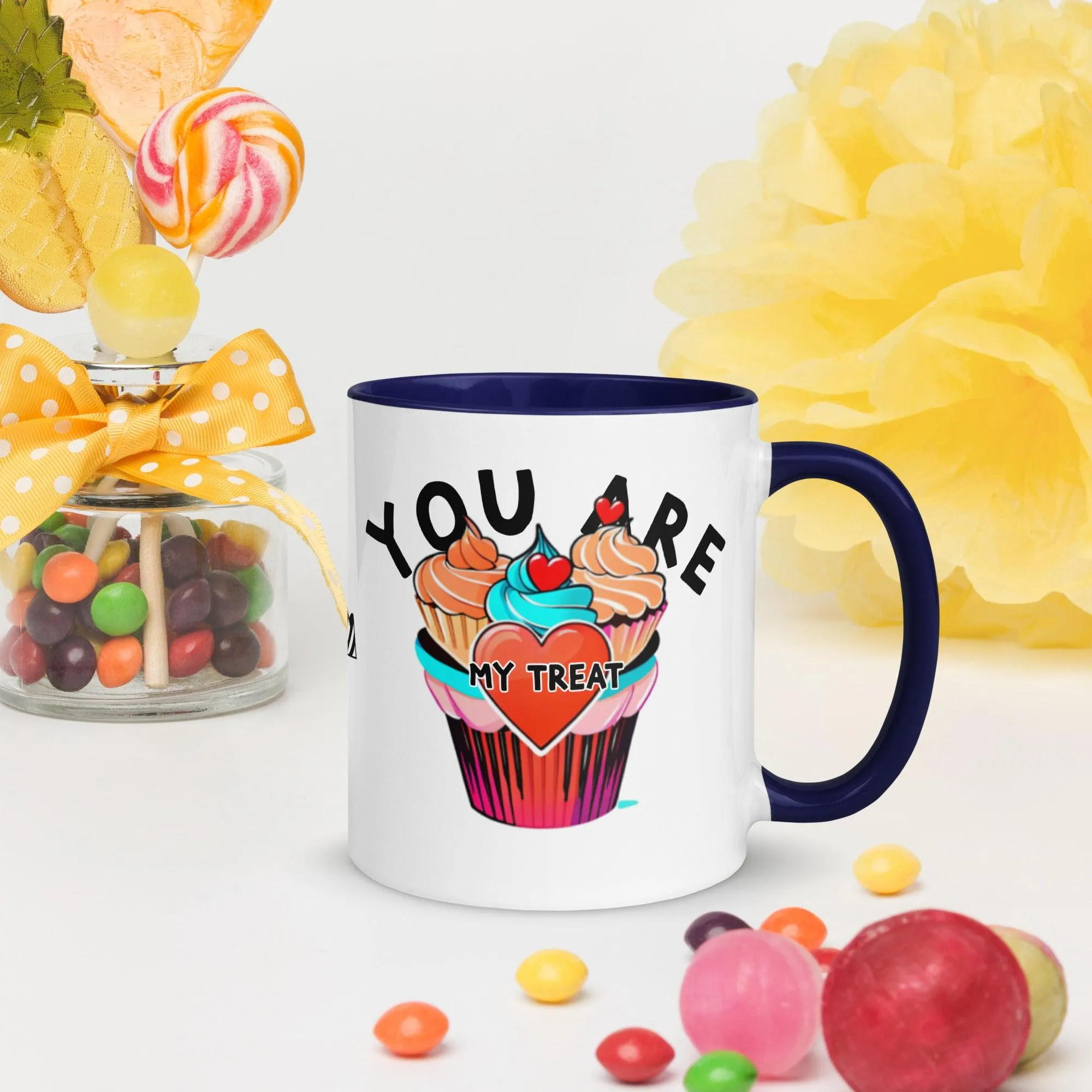 Mug with Color Inside My Sweet You Are My Treat