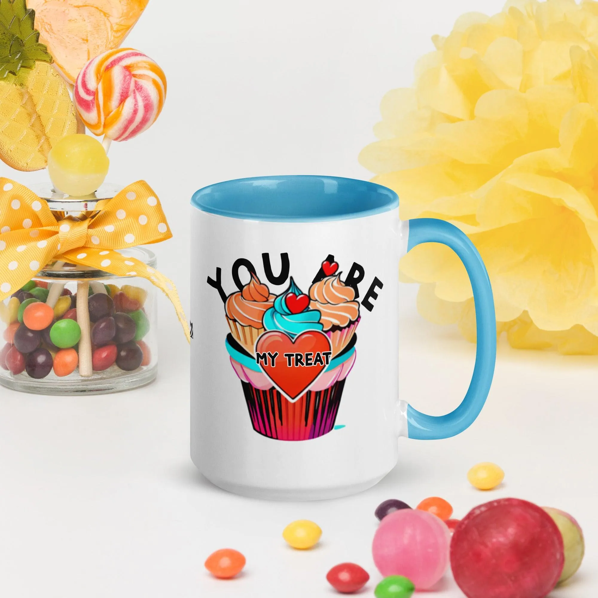 Mug with Color Inside My Sweet You Are My Treat