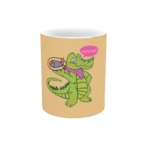 Munchies the Crocodile Metallic Mug (Silver / Gold)