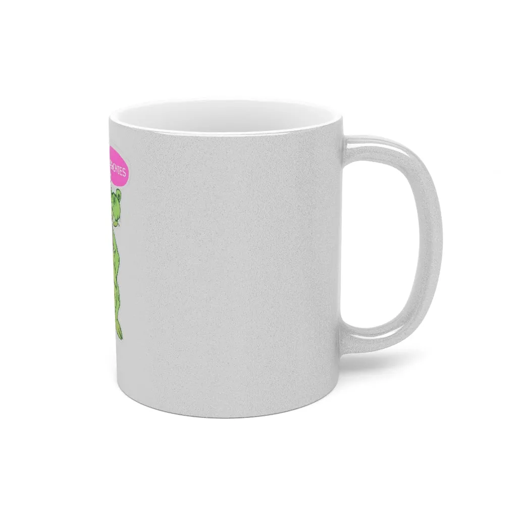 Munchies the Crocodile Metallic Mug (Silver / Gold)