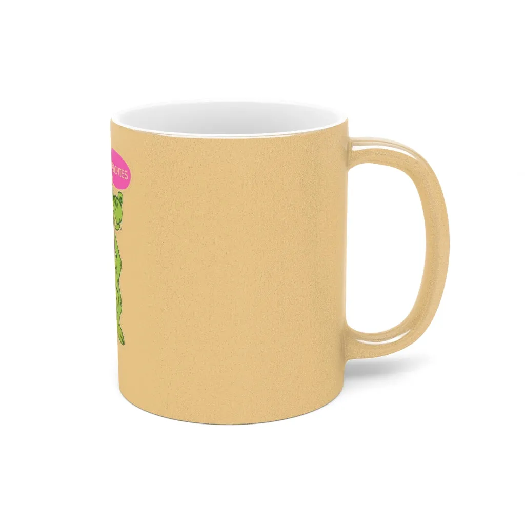Munchies the Crocodile Metallic Mug (Silver / Gold)