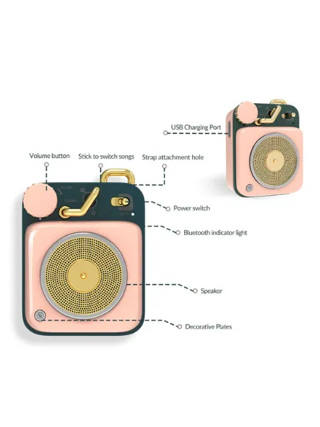 MUZEN BUTTON MINI CANDY PORT WIREL BLUETOOTH SPEAKER