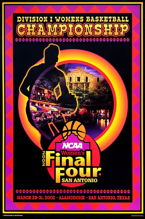 NCAA Women's Basketball Final Four 2002 Official Poster (San Antonio) - Action Images Inc.