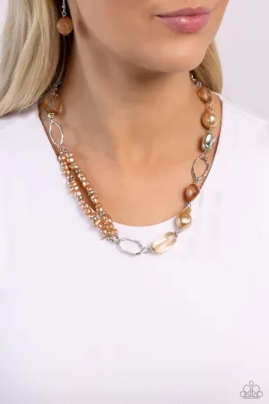 Necklaces Easygoing Elegance - Brown PEARL N2435