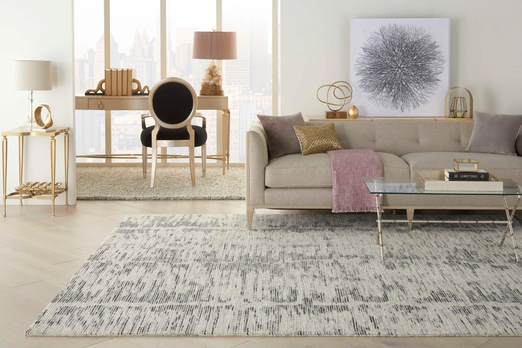 Ocean OCP03 Cream/Charcoal Rug
