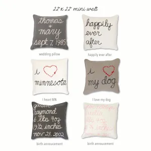 oh baby! Custom Pillow 22 x 22