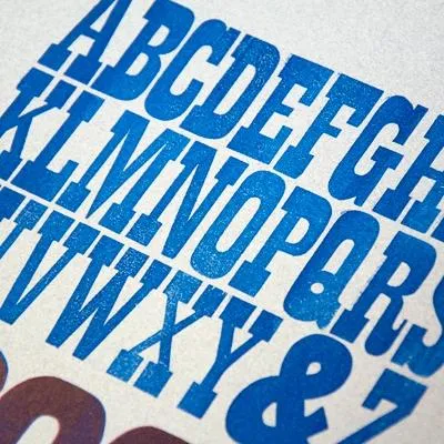 Original Print: Wood Type Good Type