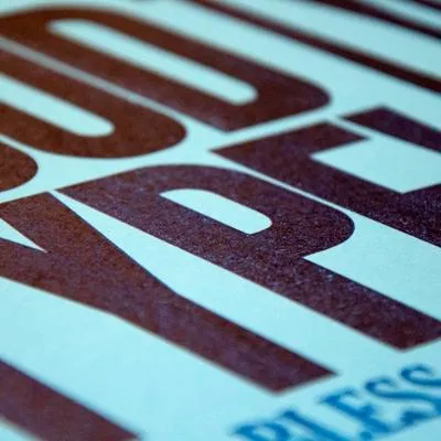 Original Print: Wood Type Good Type