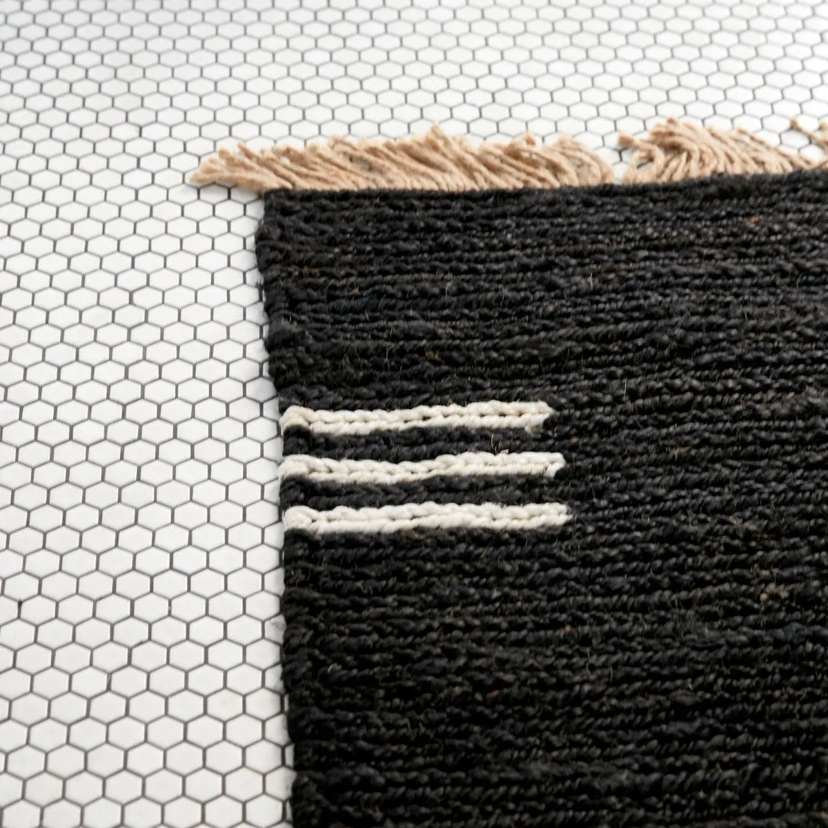 Otto Jute Runner | Black