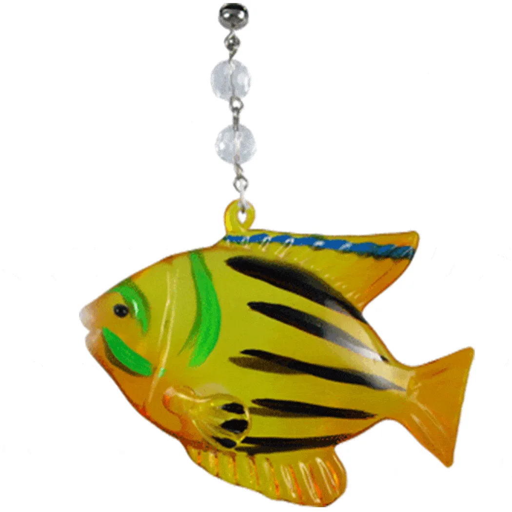 PARROT FISH (Set/3) MAGNETIC COASTAL ORNAMENT - Magnetic Chandelier Accessory TrimKit®