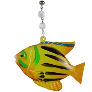 PARROT FISH (Set/3) MAGNETIC COASTAL ORNAMENT - Magnetic Chandelier Accessory TrimKit®