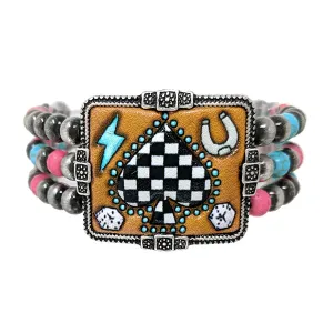 Playing Suit Stretch Bracelet