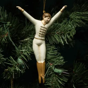 PRINCE ORNAMENT, WHITE & GOLD
