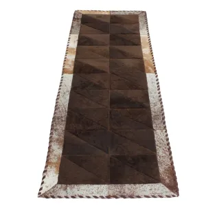 Rectangle Patchwork Area Rug - Bison Center 2'x6'