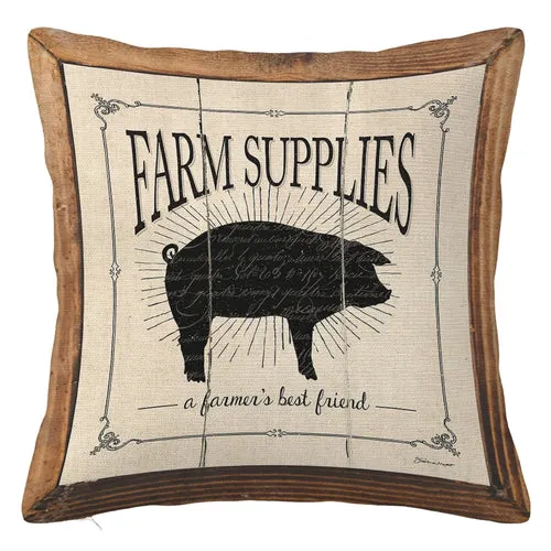 Retro Cow Pattern Linen Pillowcase, Living Room Sofa Cushion Cover