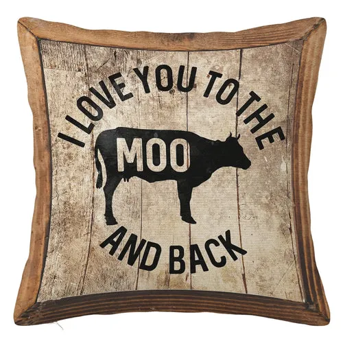 Retro Cow Pattern Linen Pillowcase, Living Room Sofa Cushion Cover