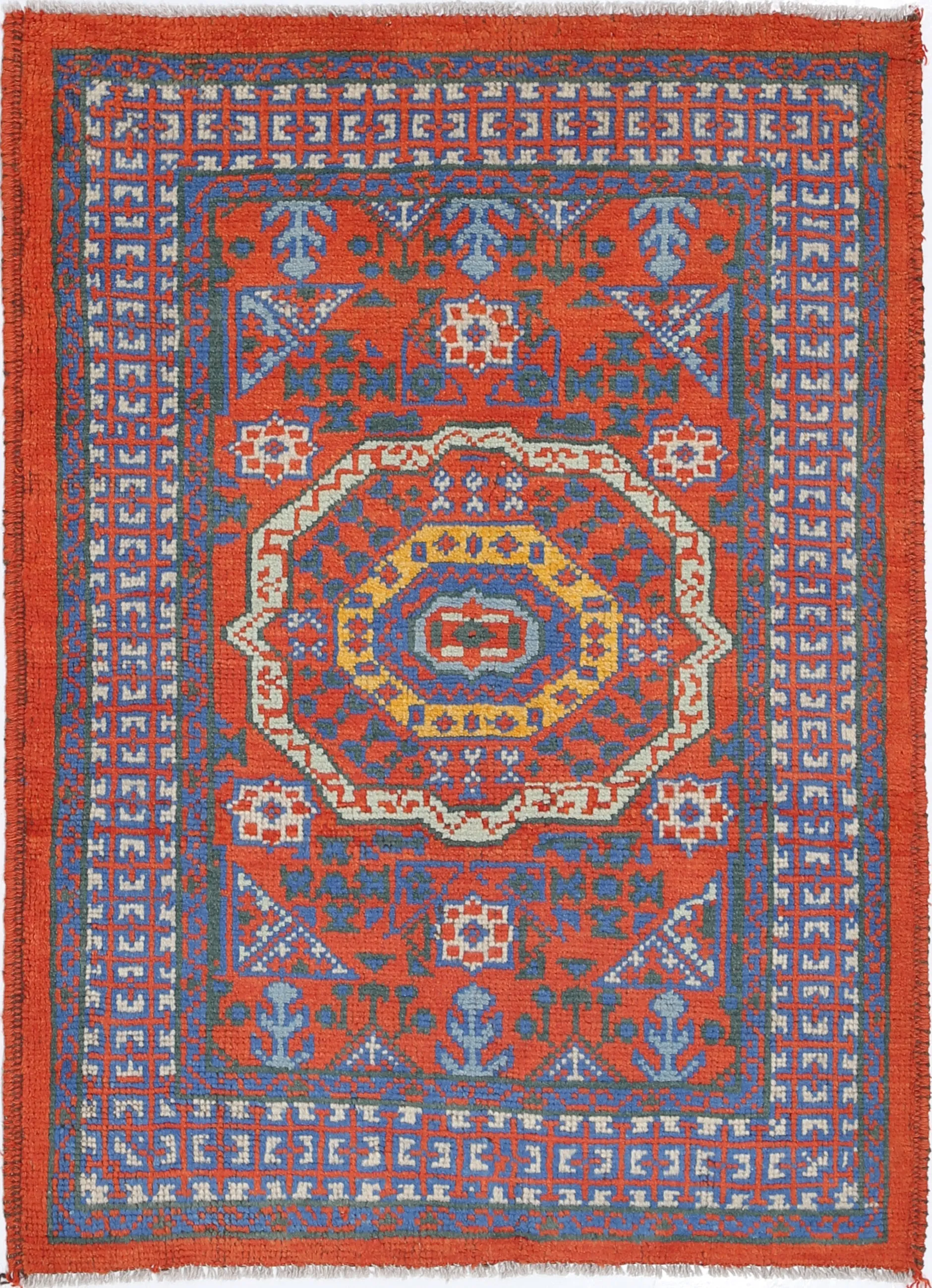 Rust Baluch Revival Hand Knotted Rug