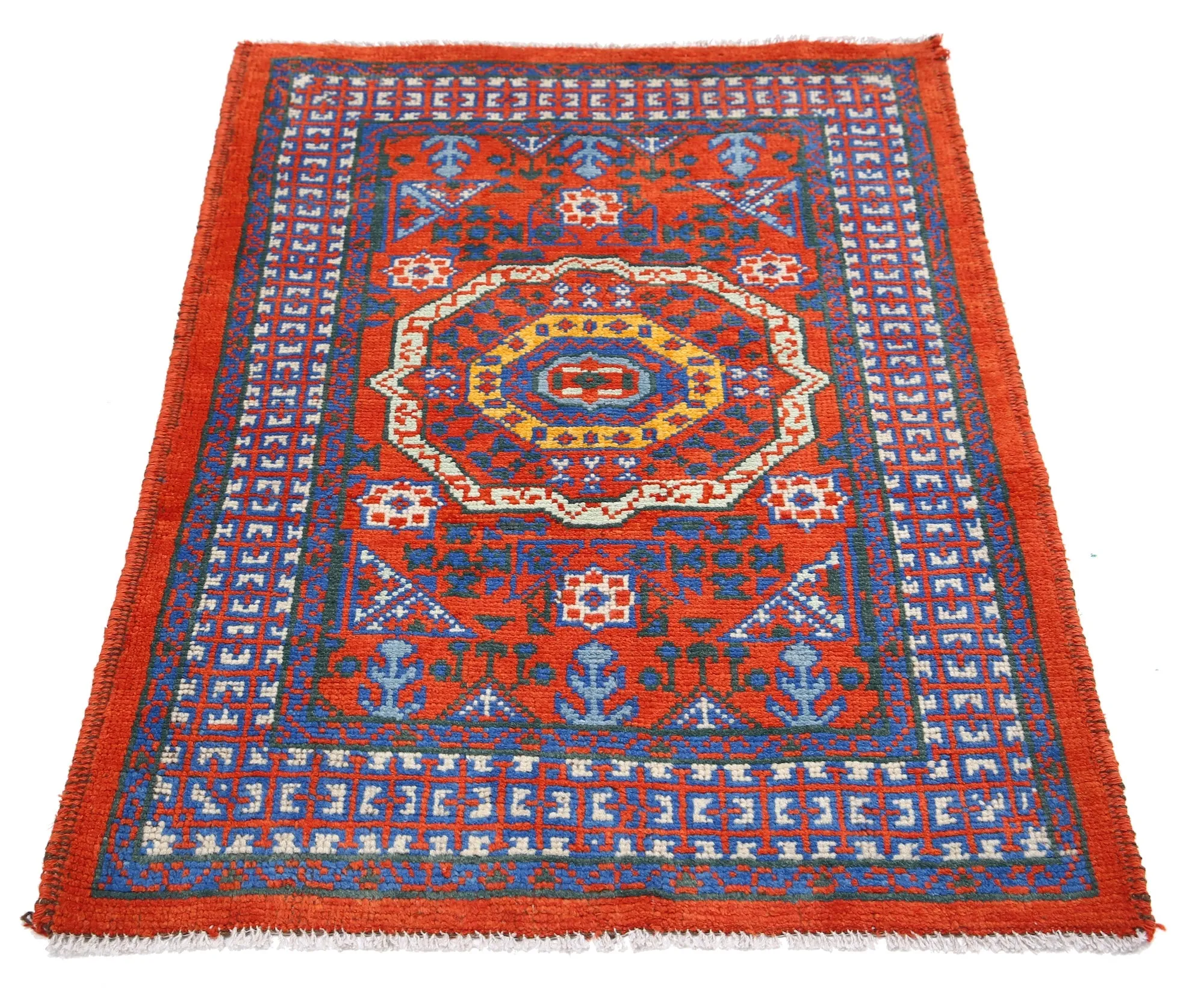 Rust Baluch Revival Hand Knotted Rug