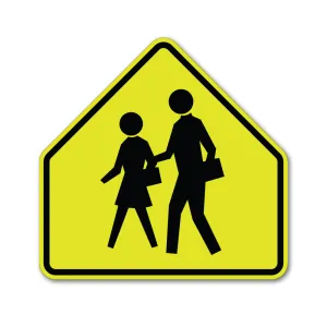 School Pedestrian Crossing Sign