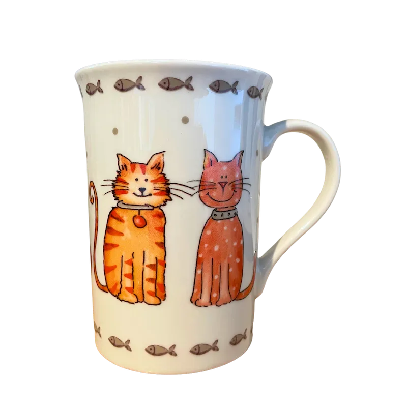 Set of 2 Faithful Friends Fine China Mugs with Gift Box