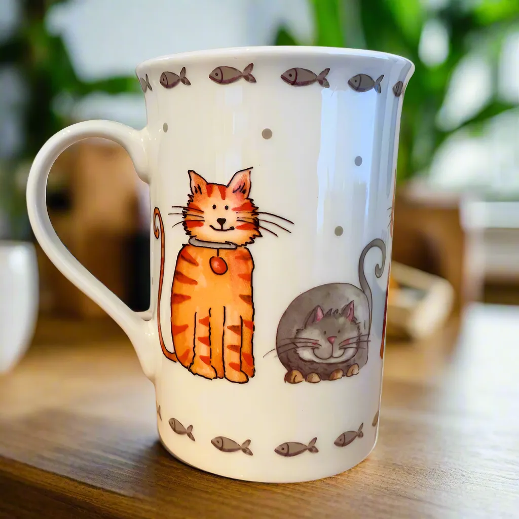 Set of 2 Faithful Friends Fine China Mugs with Gift Box