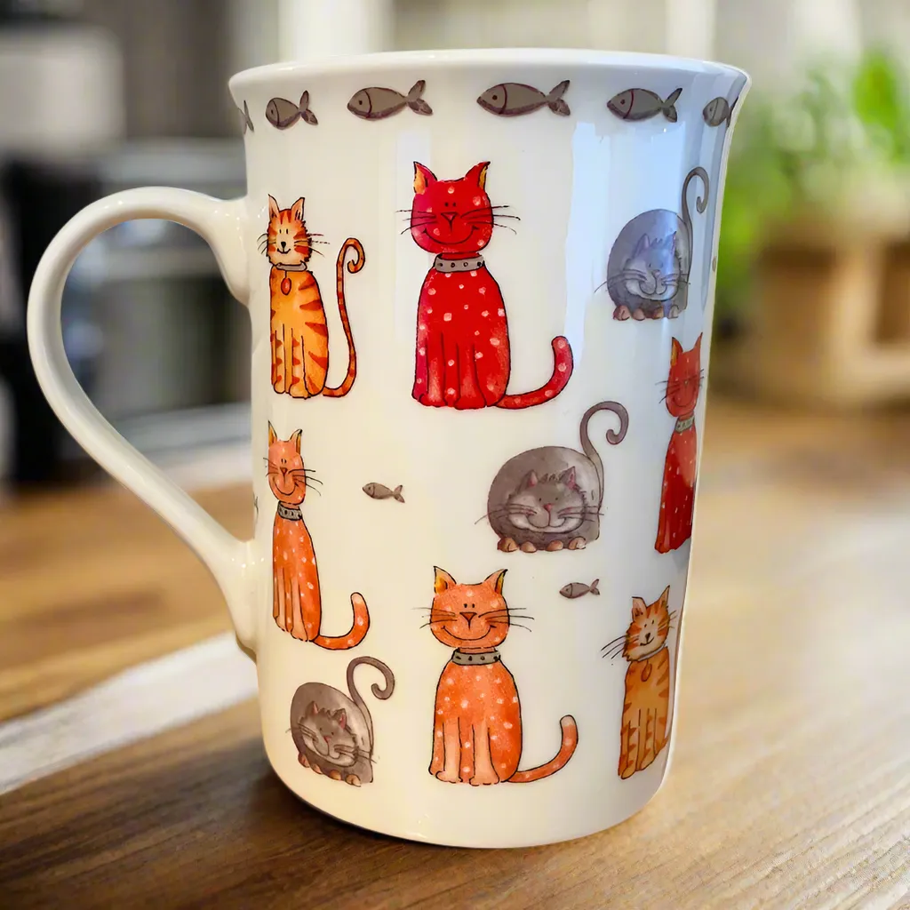 Set of 2 Faithful Friends Fine China Mugs with Gift Box