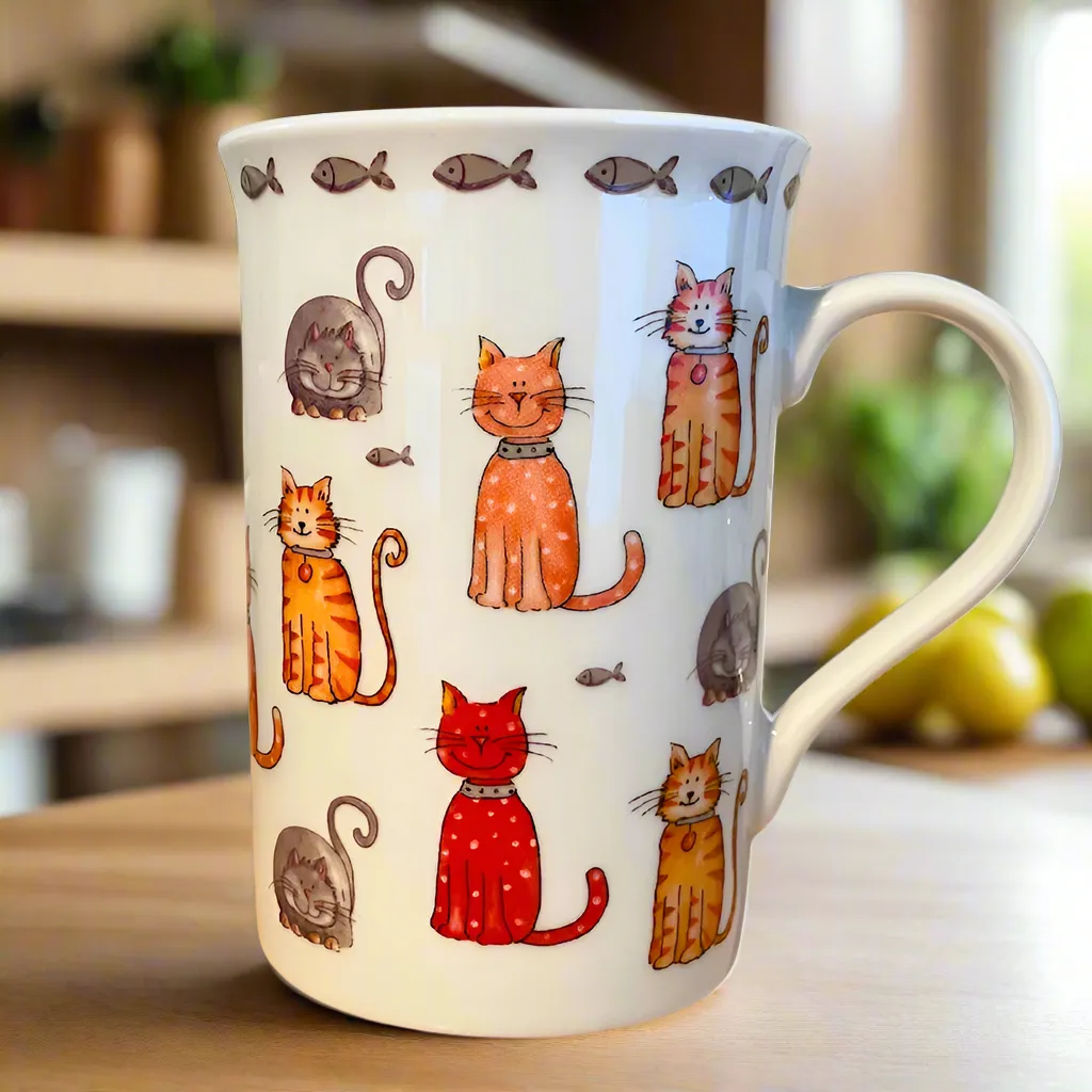 Set of 2 Faithful Friends Fine China Mugs with Gift Box