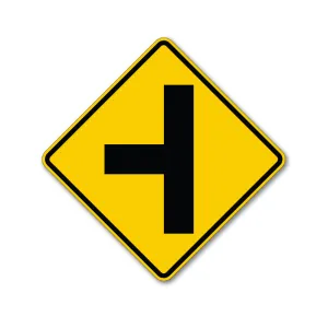 Side Road Left Symbol Traffic Sign