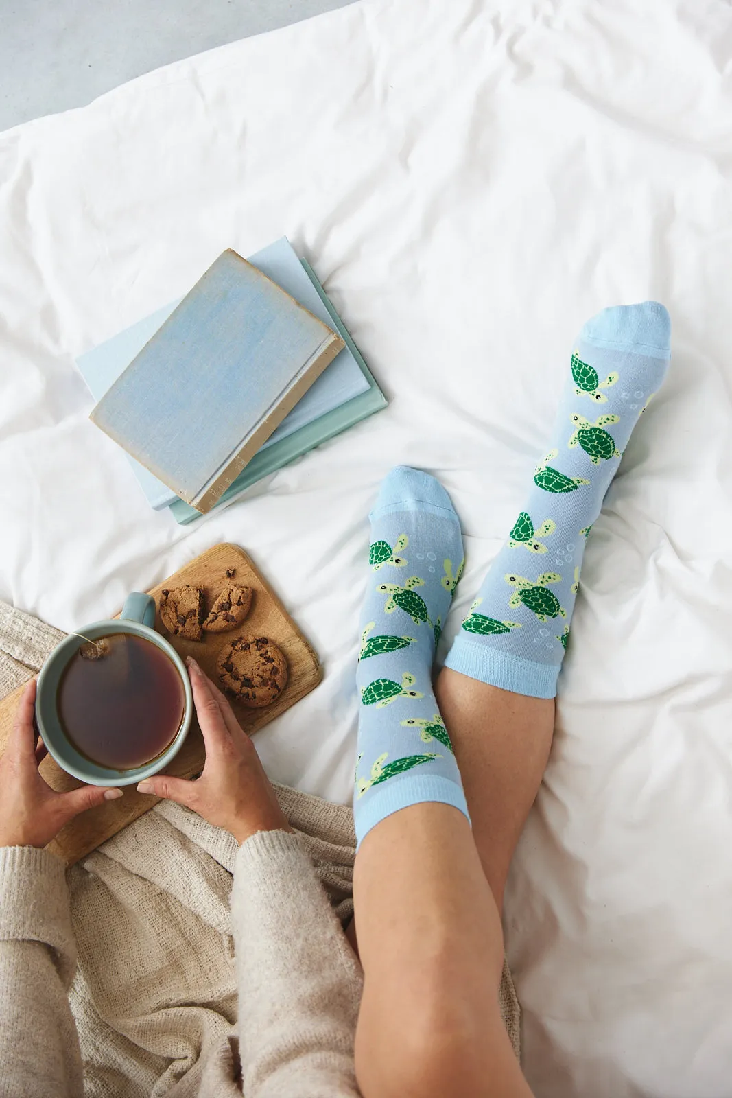 Sock ~ Turtle ~ Blue