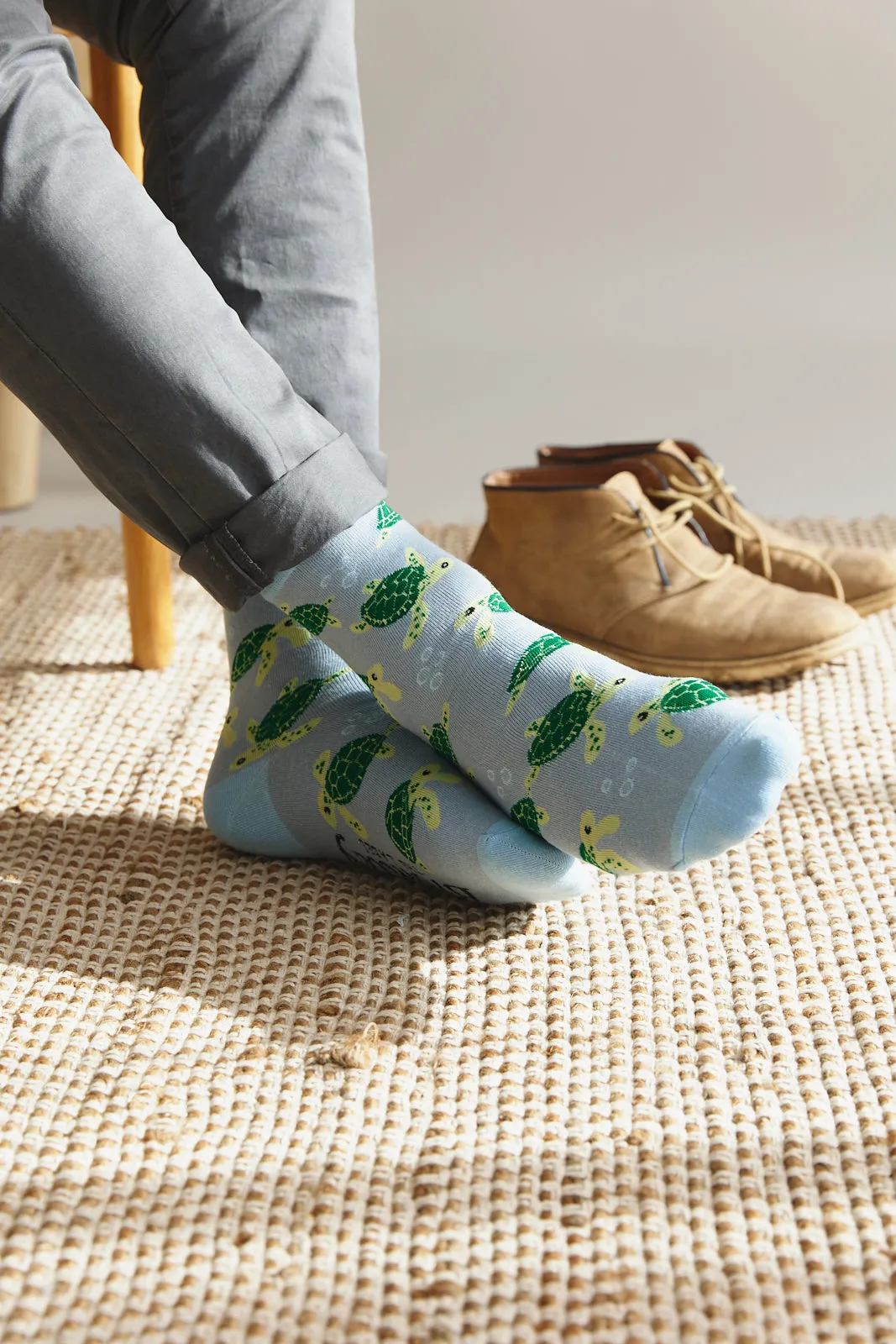 Sock ~ Turtle ~ Blue