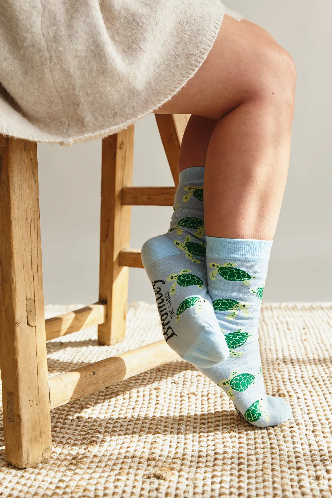 Sock ~ Turtle ~ Blue